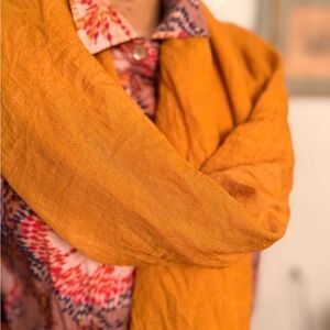 Elegant ochre Scarf